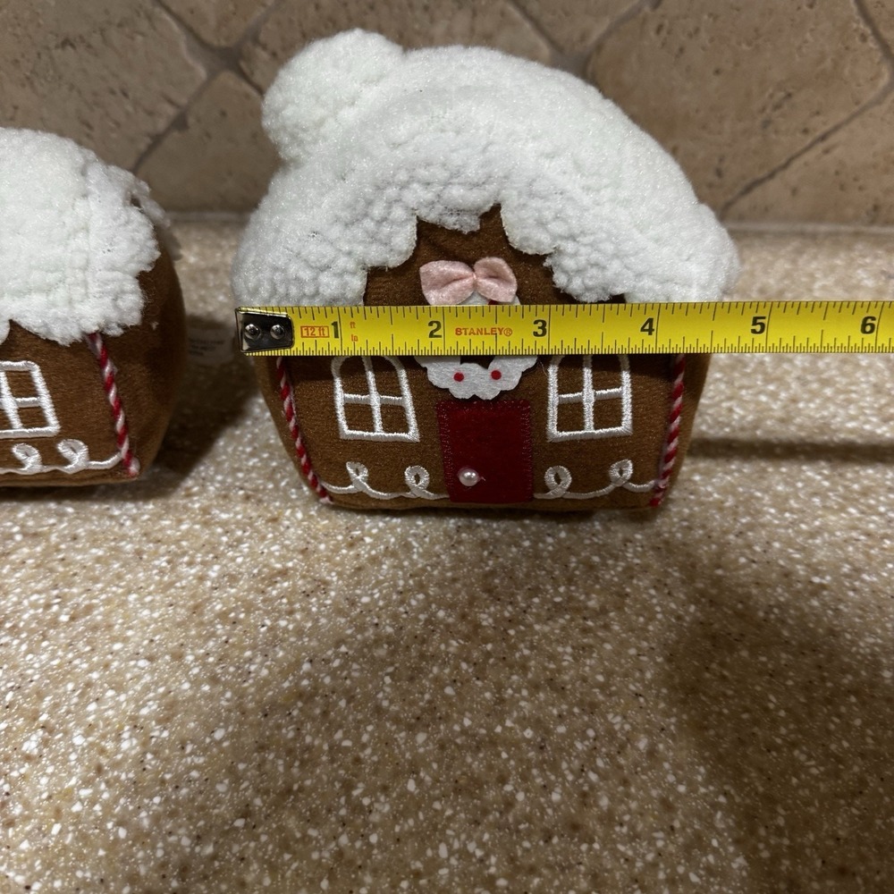 NWT 2 Target Bullseye Playground Christmas Plush Gingerbread House Decor 2025 - Picture 12 of 13